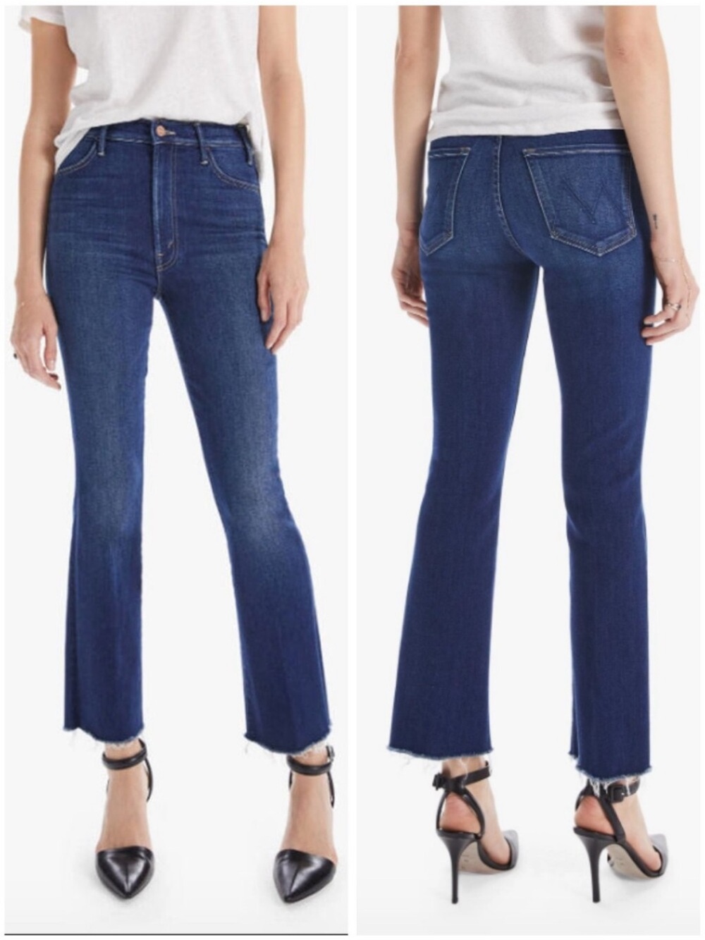 Mother The Hustler Ankle Fray Jean
High Rise Blue Stretch Home Movies Size 27